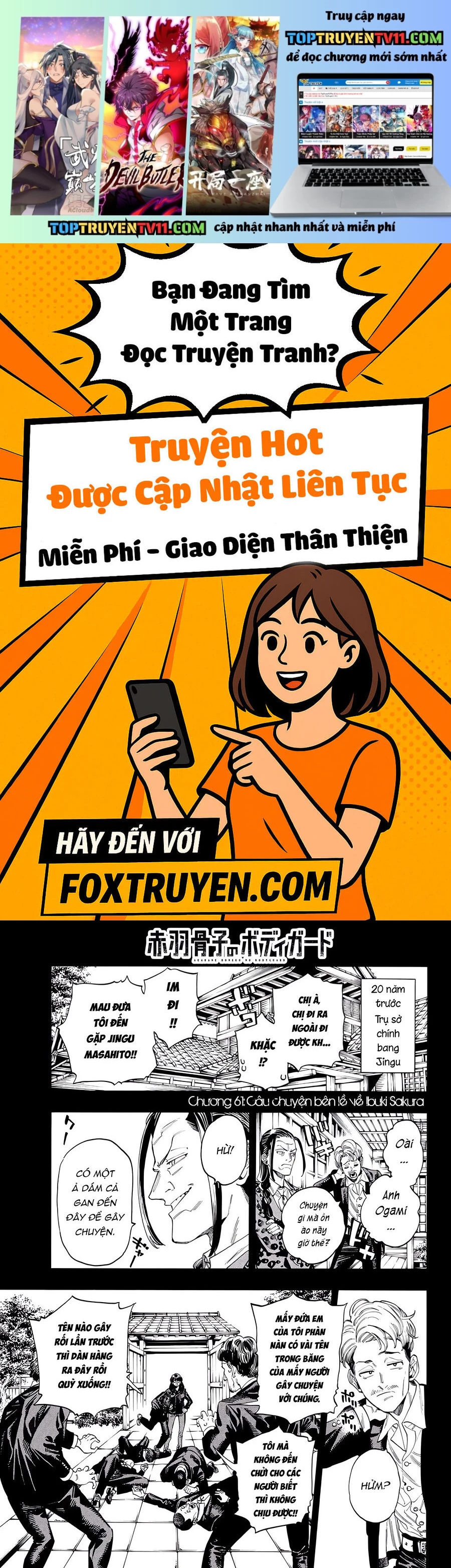 Vệ Sĩ Của Akabane Honeko Chapter 61 - Trang 2