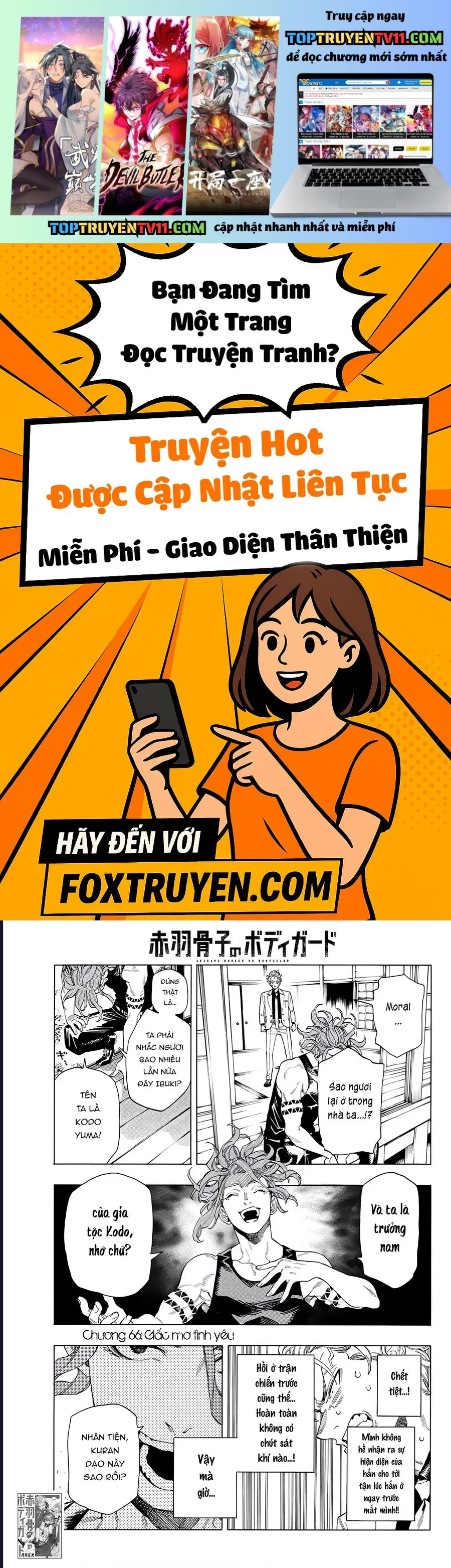 Vệ Sĩ Của Akabane Honeko Chapter 66 - Trang 2